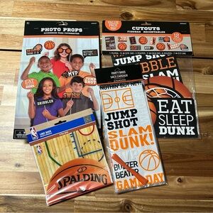 Basketball NBA Birthday Party Decorations & Supplies Bundle